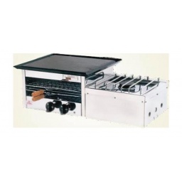 CHIVETERO MORELLI PLANCHA GRATINADOR Y HORNALLA SIMPLE 4 QUEMADORES