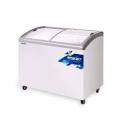 FREEZER HORIZONTAL TAPA DE VIDRIO CANASTOS Y LLAVE 300 LTS