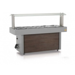 MESA BUFFET CALOR 6 CUBAS GELOPAR GMTA-120