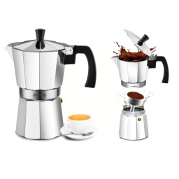 CAFETERA MOKA DECAKILA 9 TAZAS 450 ML TIPO ITALIANA KMCF025M