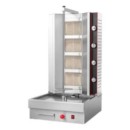 HORNO SHAWARMA KEBAB A GAS 4 QUEMADORES ROTATIVO