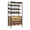 Vidriera Pan Panera Mural Vertical Con Iluminacion Led