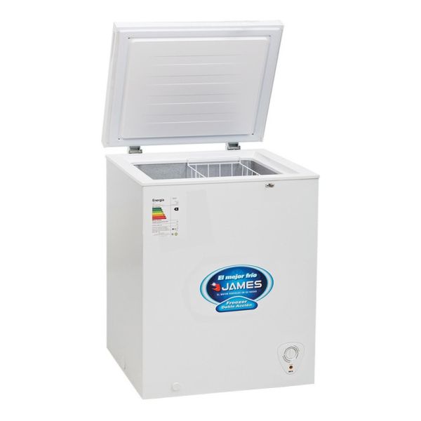 Freezer Heladera James 150 Horizontal Doble Accion Color Blanco