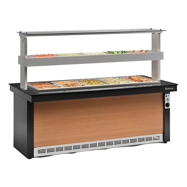 Mesa Buffet Combinada Frio Calor 12 Cubas Gelopar Gbtr-200