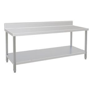 Mesada Trabajo Acero Inox C Zocalo Unique 1.8 Mt Reforzada