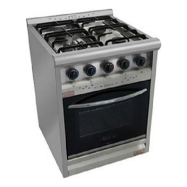 Cocina 4 Hornallas Horno Puerta De Vidrio Morelli Cheff 600