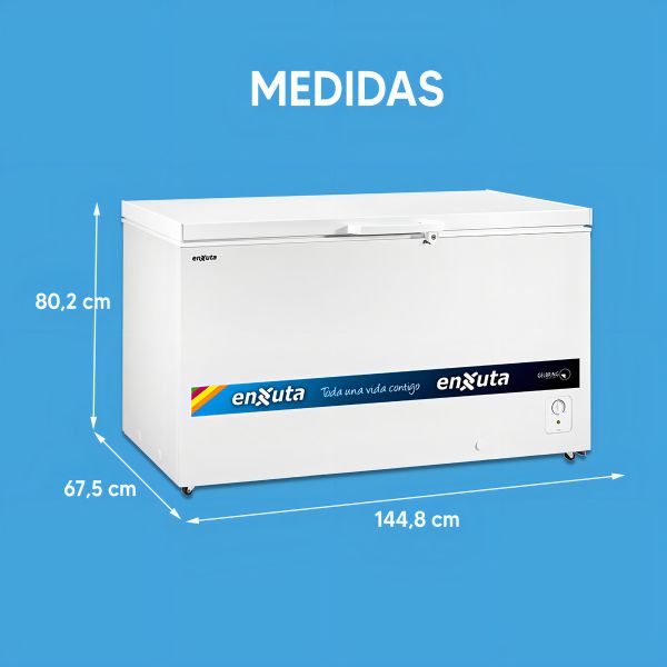 Freezer Horizontal Enxuta 420 Lts Fhenx 16420 Clase A - Imagen 5