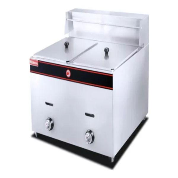 Fritador Freidora A Gas Dos Cubas 6 Lt + 6 Lt Hgf 72 Comerci - Imagen 2