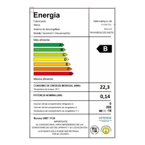 Freezers Freezer Horizontal Punktal Pk-hs400 295 Lts Efic. B - Imagen 2