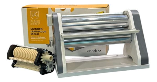 Sobadora Manual Anodilar De 28 Cm Con Cortador De Tallarines - Imagen 4