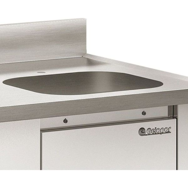 Bajo Mostrador Acero Inox 3 Puertas C Puertas Gelopar 2.5 M - Imagen 4