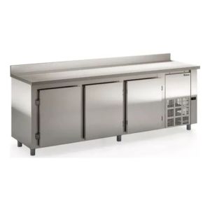 Bajo Mostrador Acero Inox 3 Puertas Gelopar 2.5 Mt Gbfe-250