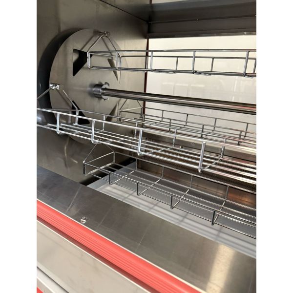 Horno Spiedo A Gas Comercial 4 Canastos 8 O 12 Pollos - Imagen 2