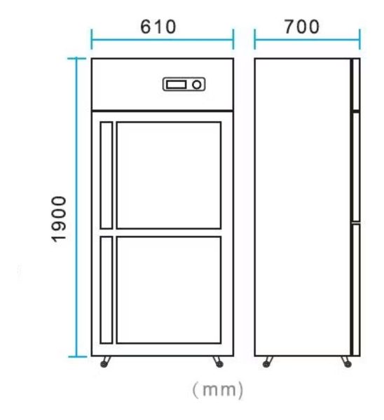 Heladera Comercial 2 Puertas Unique Ac Inoxidable - Imagen 2