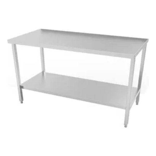 Mesada Mesa De Trabajo 1 Mt X 0.70 Unique Reforzada Ac Inox - Imagen 2
