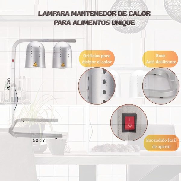 Lampara Mantenedor De Calor Para Alimentos Unique - Imagen 6