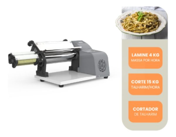 Sobadora Laminadora Electrica 28 Cm And Cortador Tallarines - Imagen 2