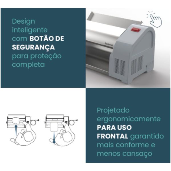 Sobadora Laminadora Electrica And 28 Cm Gris Evolution - Imagen 3