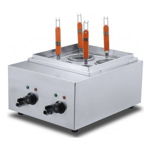 Cuece Cocinador De Pasta Electrico 4 Canastos Gris