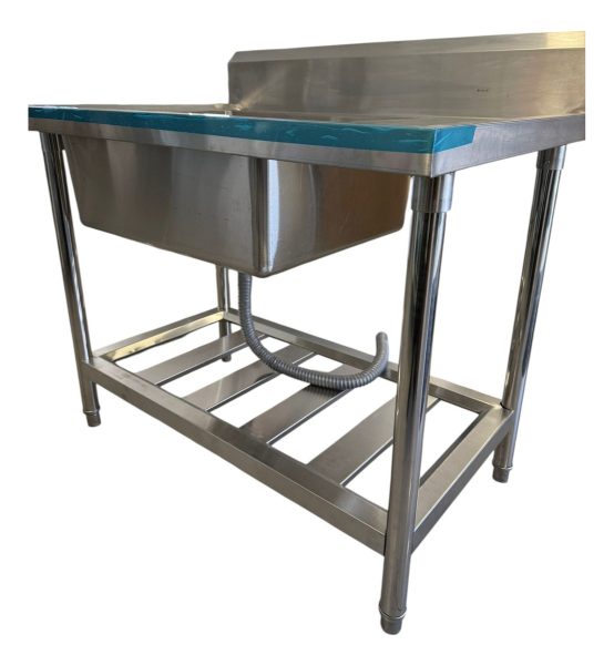 Mesa De Trabajo Mesada Con Pileta Unique 1x0.7 Mt Reforzada - Imagen 2