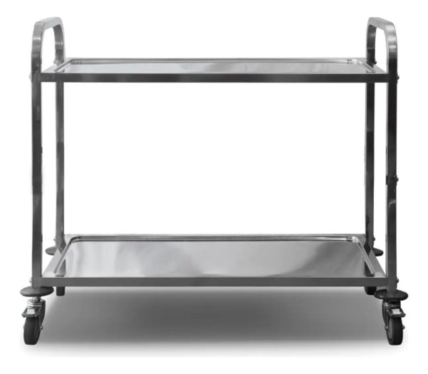Carro De Servicio 2 Estantes Lundar Acero Inox - Imagen 2