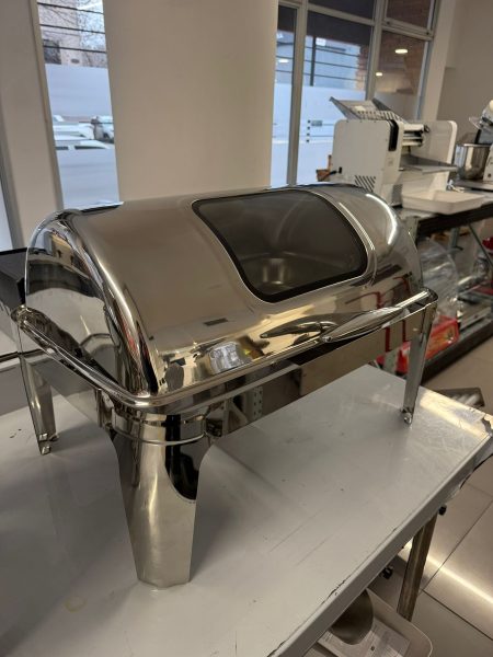 Fuente Para Buffet Chafing Dish Rectangular Con Tapa - Imagen 2
