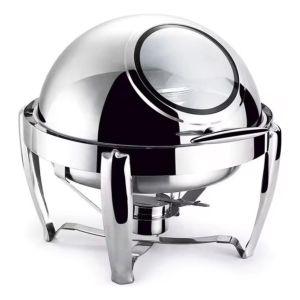 Fuente Para Buffet Chafing Dish Redondo Con Tapa Unique