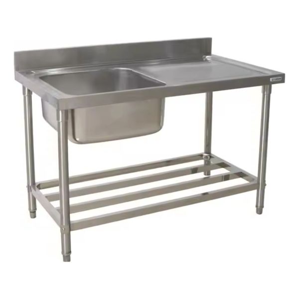 Mesa De Trabajo Mesada Con Pileta Unique 1.2x0.7 Mt Reforzad