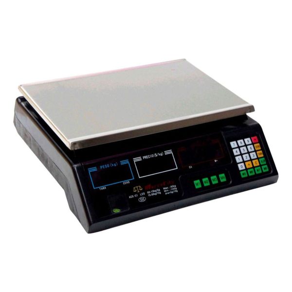 Balanza Electronica Led Con Calculo De Precio 30kg + Latu - Imagen 3