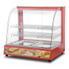 Vitrina Sobre Mostrador Calor Comercial Vidrio Curvo Unique - Imagen 3