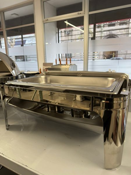 Fuente Para Buffet Chafing Dish Rectangular Con Tapa - Imagen 3