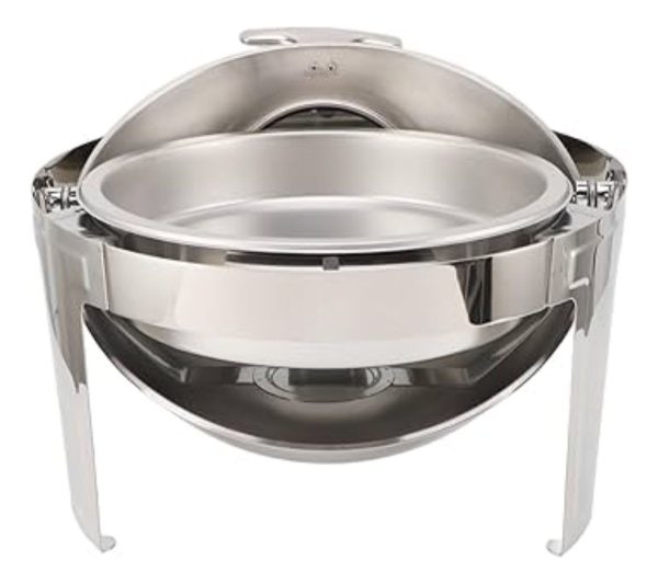 Fuente Para Buffet Chafing Dish Redondo Con Tapa Unique - Imagen 3