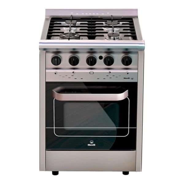 Cocina 4 Hornallas Horno Puerta De Vidrio Morelli Cheff 600 - Imagen 2
