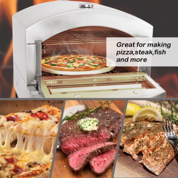 Horno Pizzero De Mesa Portatil Electrico Unique - Imagen 7