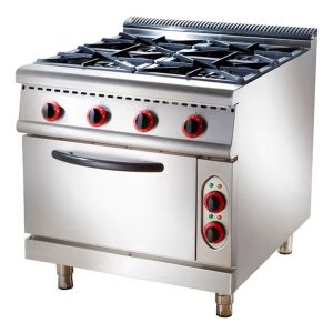 Cocina Industrial Combinada 4 Hornallas Unique