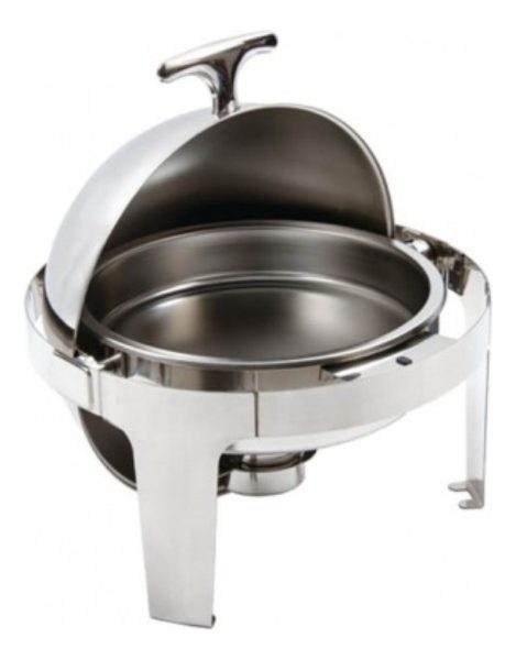 Fuente Para Buffet Chafing Dish Redondo Con Tapa Unique - Imagen 2