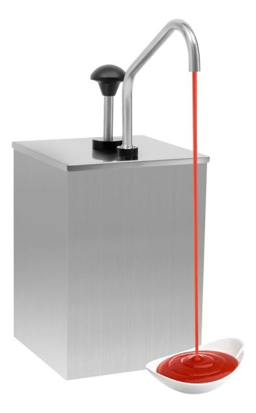 Dispensador De Salsas Condimentos Un Pico Acero Unique - Imagen 3