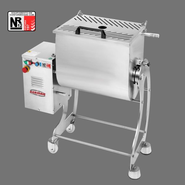 Mezcladora De Carne De Pie Bermar 100 Lts 2 Hp - Imagen 2