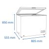 Freezer Heladera James 210 Horizontal Inverter 198l Fhj 210m - Imagen 3
