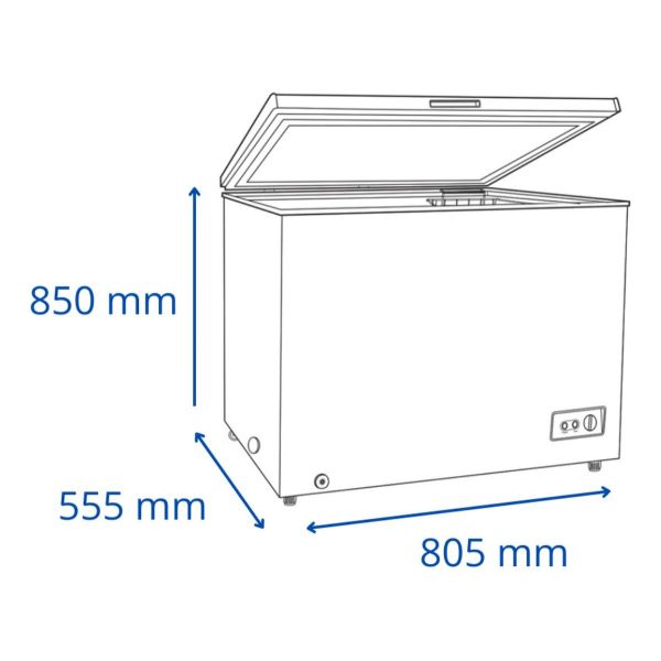 Freezer Heladera James 210 Horizontal Inverter 198l Fhj 210m - Imagen 3
