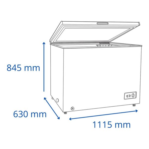 Freezer Horizontal James 295l Frío Húmedo Doble Acción - Imagen 3