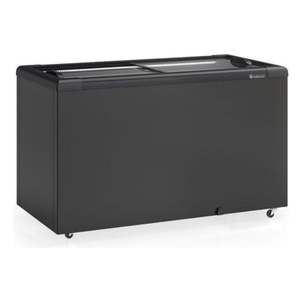Freezer Gelopar Ghd-400lb Negro 395 Lt 2 Puertas De Vidrio