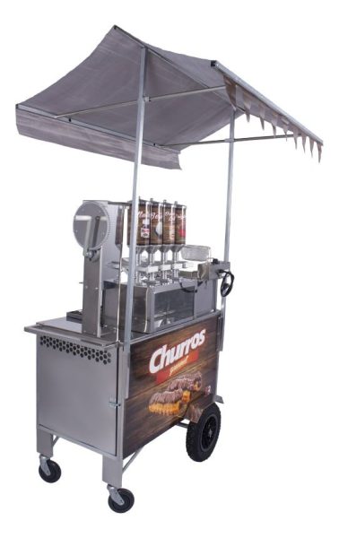 Carro Completo Para Venta De Churros R2 4 Maquinas Marrón - Imagen 6