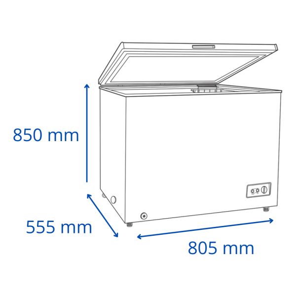 Freezer Horizontal James Fhj 210 Bajo Consumo - Color Blanco - Imagen 2