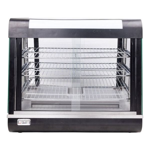 Vitrina Sobre-mostrador Con Calor 4 Caras De Vidrio