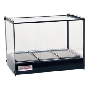 Vitrina Sobre Mostrador Calor Vidrio Recto 3 Bandej C/h Tita