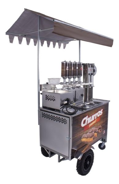 Carro Completo Para Venta De Churros R2 4 Maquinas Marrón - Imagen 5