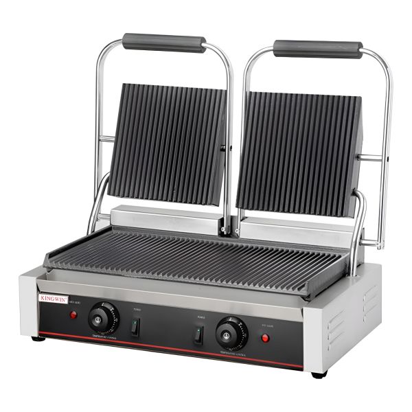 Grill Electrico Doble Comercial Pan Sandwiches 58x40 Cm
