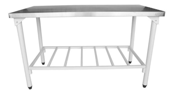 Mesada Acero Inox 140 X 70 Cm. Innal Con Estante Rejilla - Imagen 3