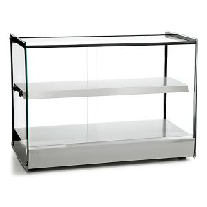 Vitrina Sobre Mostrador De Calor 2 Estantes Tita 60 Cm Recto
